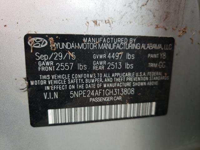 Photo 9 VIN: 5NPE24AF1GH313808 - HYUNDAI SONATA SE 