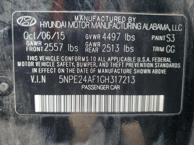 Photo 11 VIN: 5NPE24AF1GH317213 - HYUNDAI SONATA SE 