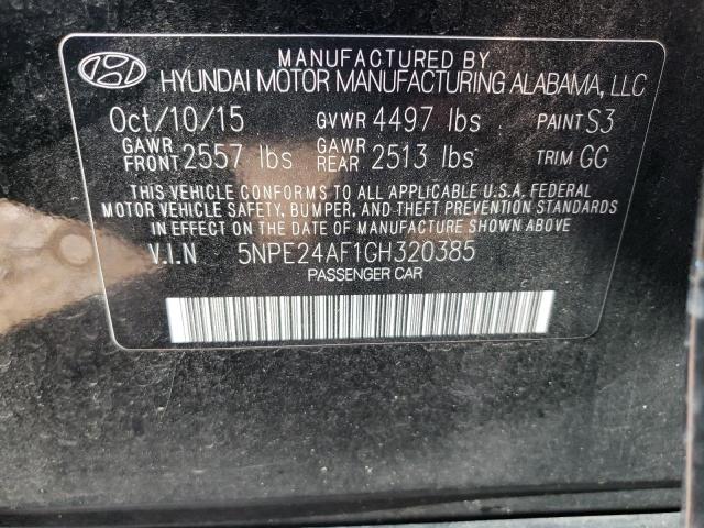 Photo 11 VIN: 5NPE24AF1GH320385 - HYUNDAI SONATA SE 