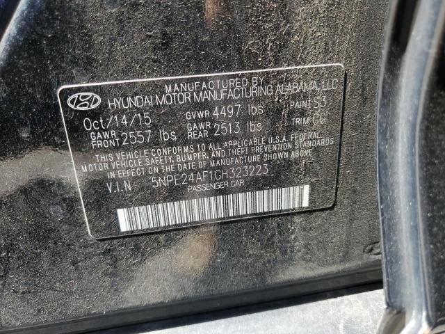 Photo 9 VIN: 5NPE24AF1GH323223 - HYUNDAI SONATA SE 