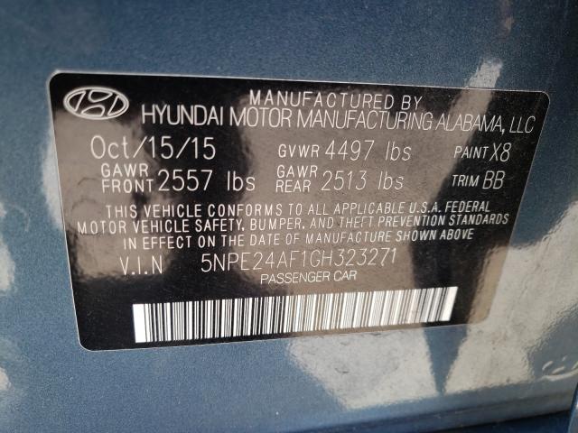 Photo 9 VIN: 5NPE24AF1GH323271 - HYUNDAI SONATA SE 