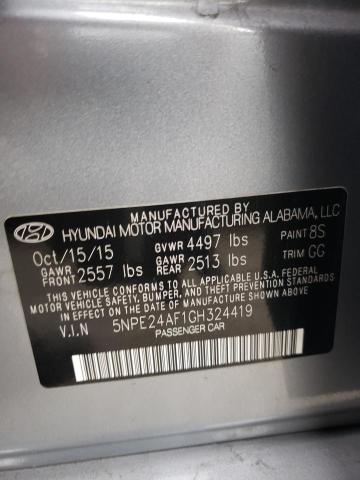 Photo 11 VIN: 5NPE24AF1GH324419 - HYUNDAI SONATA 