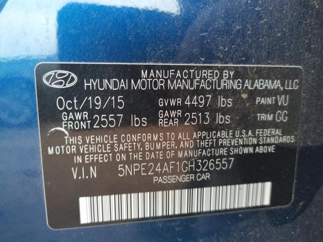 Photo 11 VIN: 5NPE24AF1GH326557 - HYUNDAI SONATA SE 