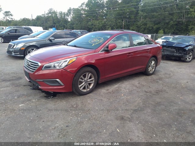 Photo 1 VIN: 5NPE24AF1GH332598 - HYUNDAI SONATA 