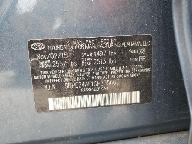 Photo 12 VIN: 5NPE24AF1GH335663 - HYUNDAI SONATA SE 