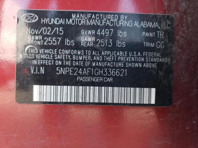 Photo 11 VIN: 5NPE24AF1GH336621 - HYUNDAI SONATA SE 