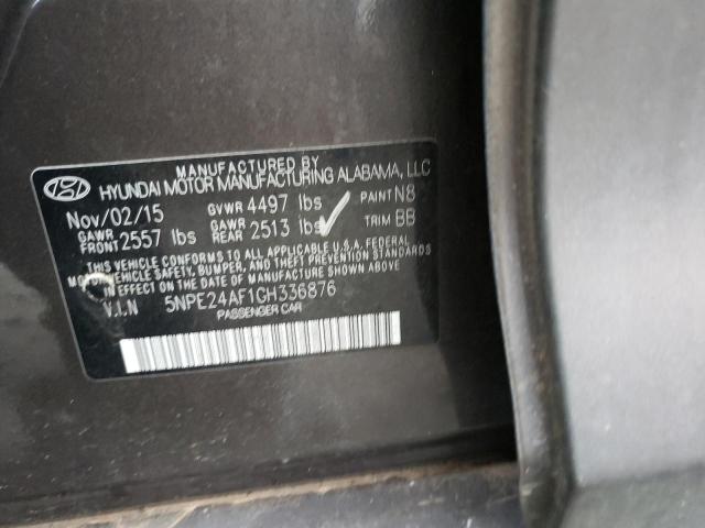 Photo 11 VIN: 5NPE24AF1GH336876 - HYUNDAI SONATA SE 