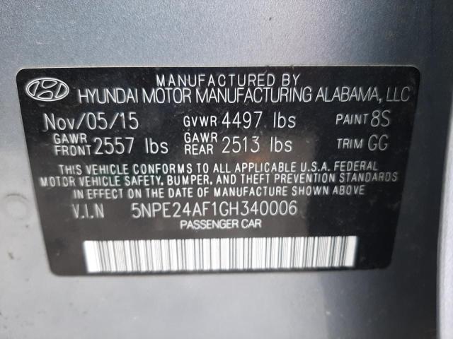 Photo 11 VIN: 5NPE24AF1GH340006 - HYUNDAI SONATA SE 