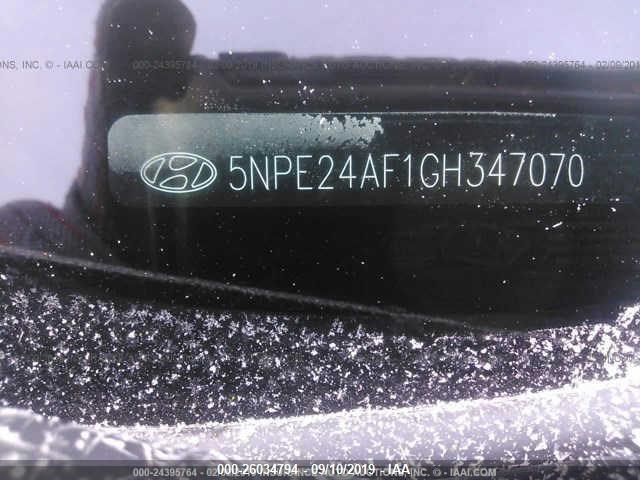 Photo 8 VIN: 5NPE24AF1GH347070 - HYUNDAI SONATA 