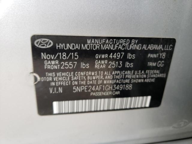 Photo 11 VIN: 5NPE24AF1GH349188 - HYUNDAI SONATA SE 