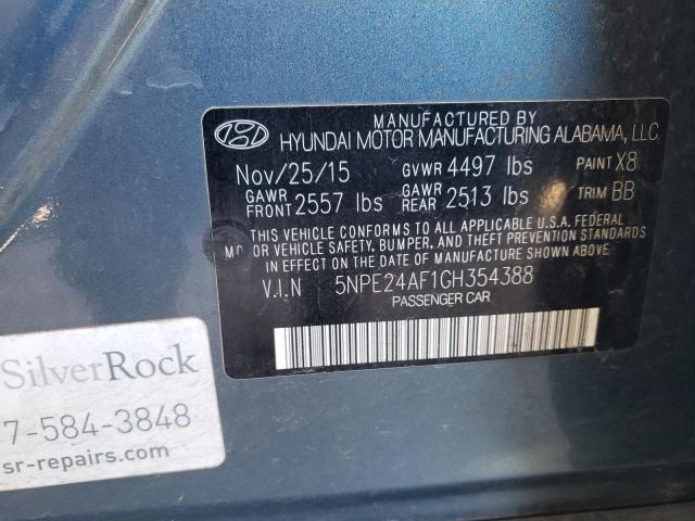 Photo 11 VIN: 5NPE24AF1GH354388 - HYUNDAI SONATA 