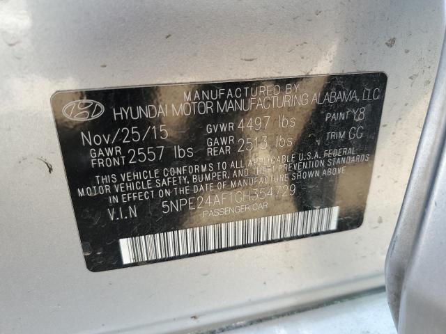 Photo 12 VIN: 5NPE24AF1GH354729 - HYUNDAI SONATA 