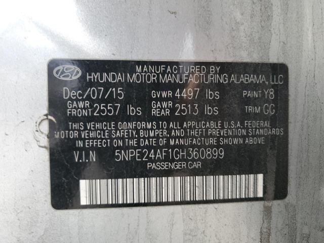 Photo 11 VIN: 5NPE24AF1GH360899 - HYUNDAI SONATA SE 