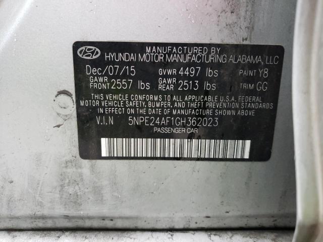 Photo 11 VIN: 5NPE24AF1GH362023 - HYUNDAI SONATA SE 