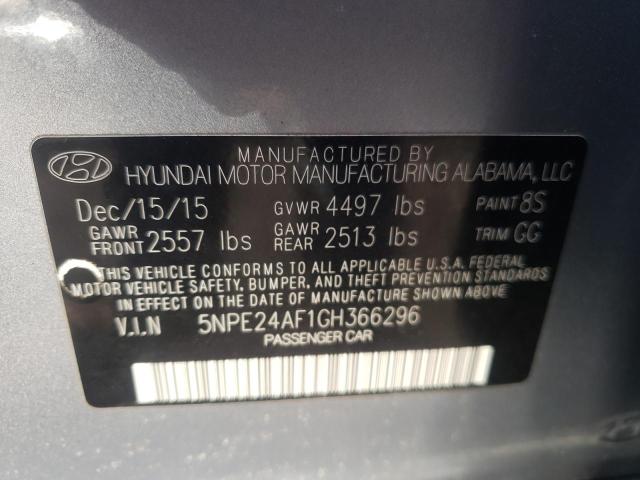 Photo 11 VIN: 5NPE24AF1GH366296 - HYUNDAI SONATA SE 