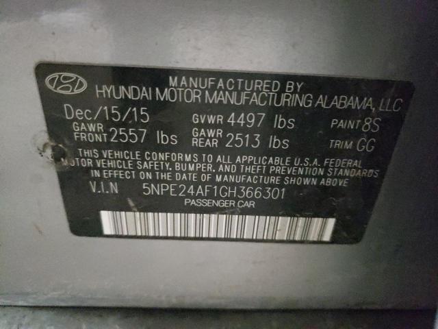 Photo 11 VIN: 5NPE24AF1GH366301 - HYUNDAI SONATA SE 