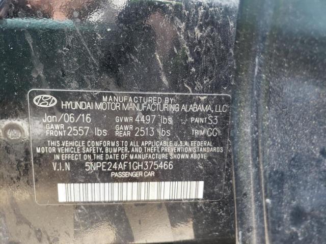 Photo 9 VIN: 5NPE24AF1GH375466 - HYUNDAI SONATA SE 