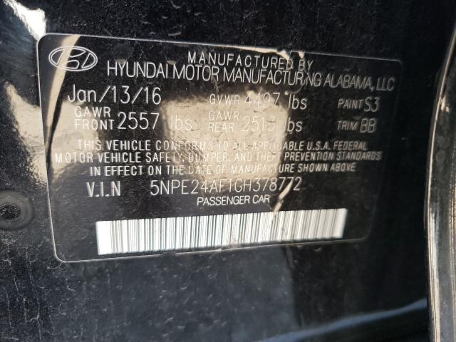 Photo 9 VIN: 5NPE24AF1GH378772 - HYUNDAI SONATA SE 