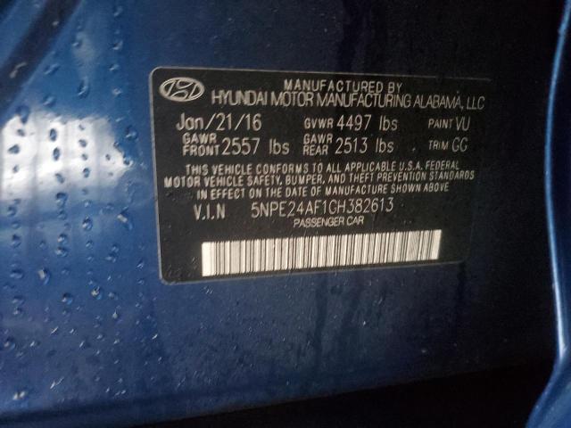 Photo 11 VIN: 5NPE24AF1GH382613 - HYUNDAI SONATA 