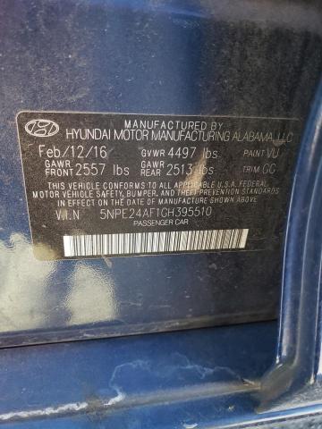 Photo 11 VIN: 5NPE24AF1GH395510 - HYUNDAI SONATA 