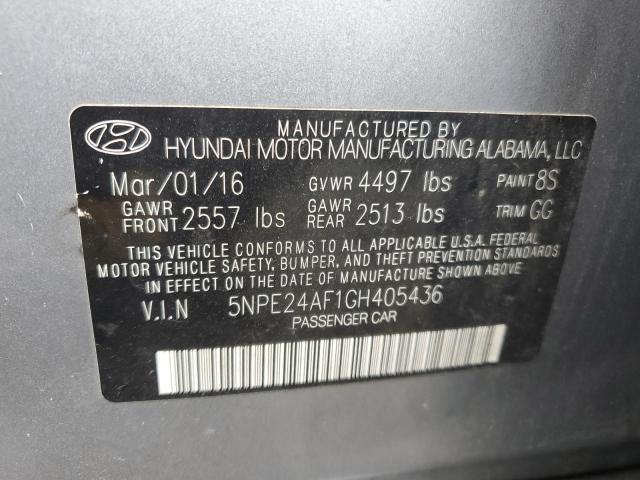 Photo 11 VIN: 5NPE24AF1GH405436 - HYUNDAI SONATA SE 