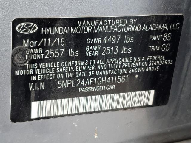 Photo 12 VIN: 5NPE24AF1GH411561 - HYUNDAI SONATA SE 