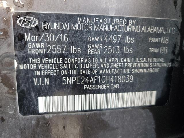 Photo 11 VIN: 5NPE24AF1GH418039 - HYUNDAI SONATA 