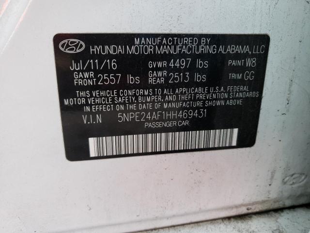 Photo 9 VIN: 5NPE24AF1HH469431 - HYUNDAI SONATA SE 