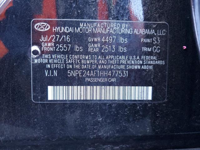 Photo 12 VIN: 5NPE24AF1HH477531 - HYUNDAI SONATA SE 