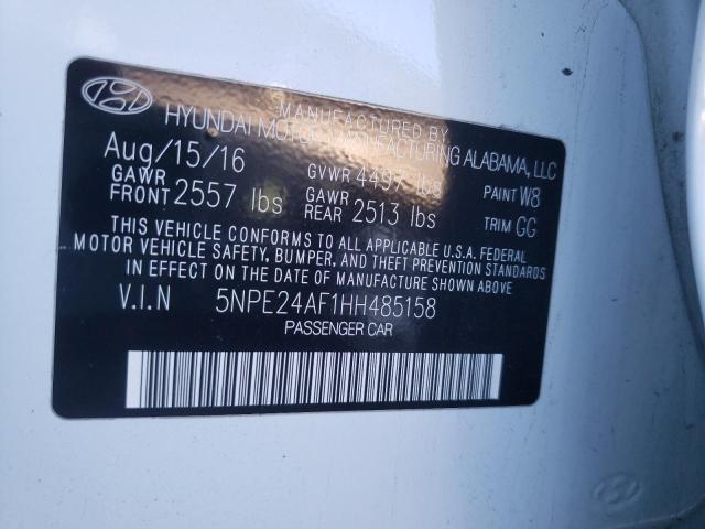 Photo 11 VIN: 5NPE24AF1HH485158 - HYUNDAI SONATA SE 