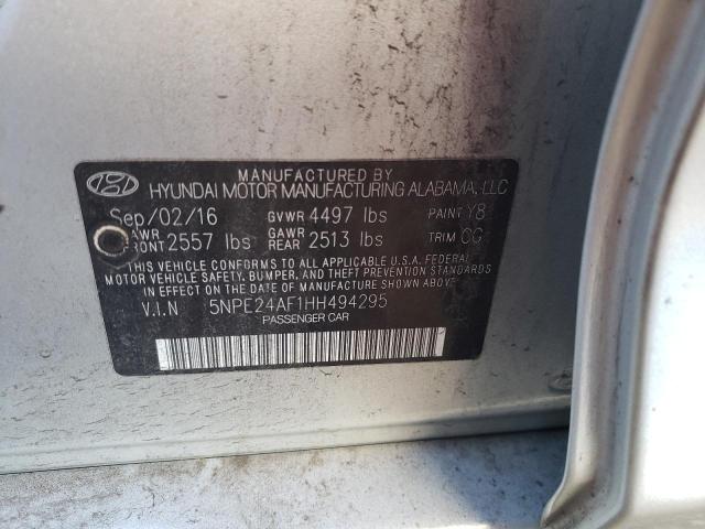 Photo 11 VIN: 5NPE24AF1HH494295 - HYUNDAI SONATA SE 