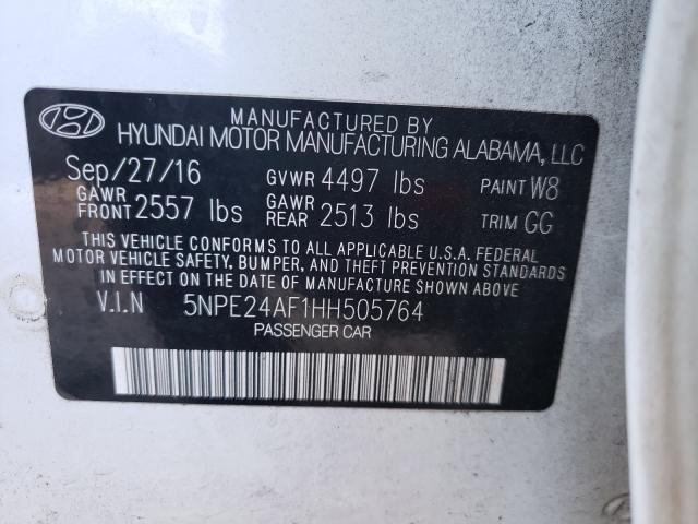 Photo 9 VIN: 5NPE24AF1HH505764 - HYUNDAI SONATA SE 