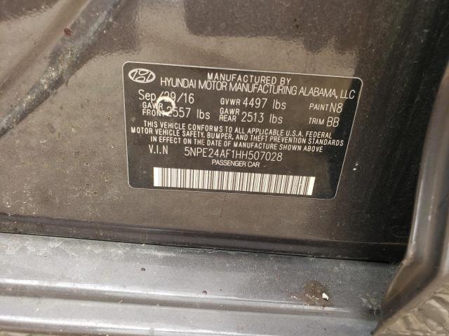 Photo 11 VIN: 5NPE24AF1HH507028 - HYUNDAI SONATA 