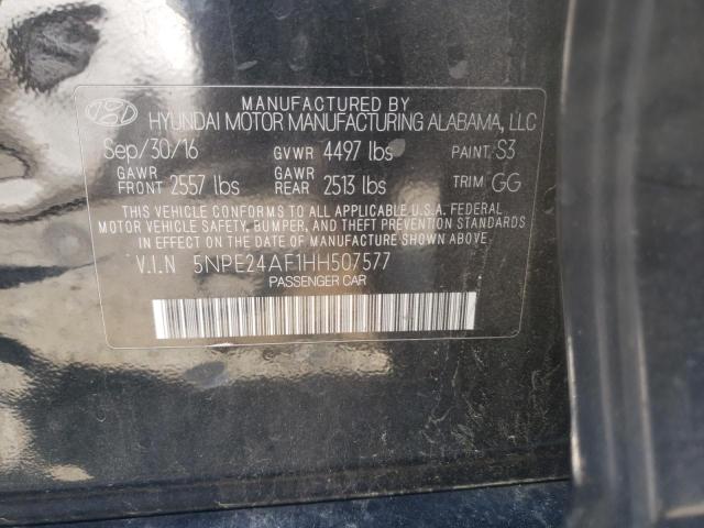 Photo 9 VIN: 5NPE24AF1HH507577 - HYUNDAI SONATA SE 