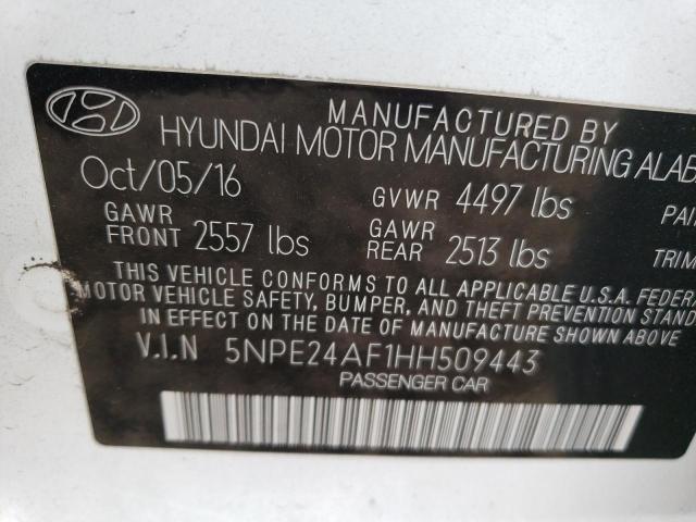 Photo 11 VIN: 5NPE24AF1HH509443 - HYUNDAI SONATA SE 