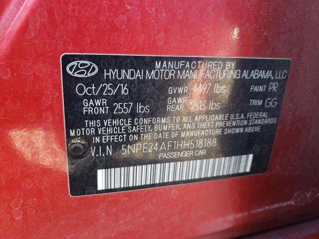 Photo 11 VIN: 5NPE24AF1HH518188 - HYUNDAI SONATA 