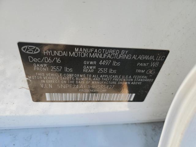 Photo 11 VIN: 5NPE24AF1HH535427 - HYUNDAI SONATA SE 