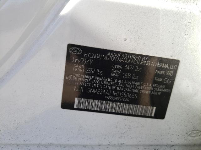 Photo 9 VIN: 5NPE24AF1HH550655 - HYUNDAI SONATA SE 