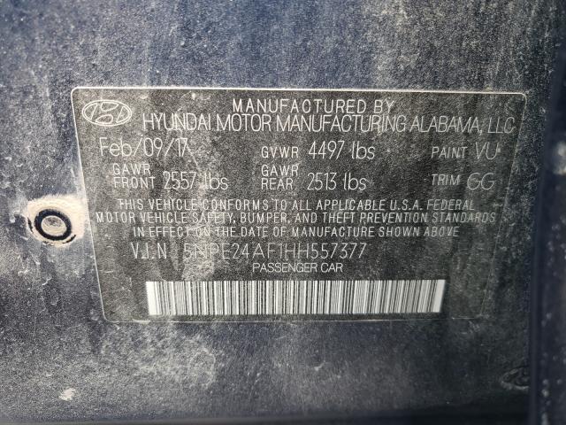 Photo 9 VIN: 5NPE24AF1HH557377 - HYUNDAI SONATA SE 