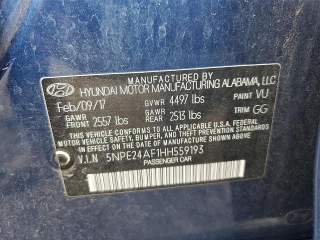 Photo 11 VIN: 5NPE24AF1HH559193 - HYUNDAI SONATA SE 