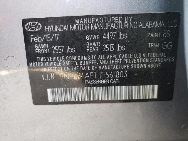 Photo 9 VIN: 5NPE24AF1HH561803 - HYUNDAI SONATA SE 