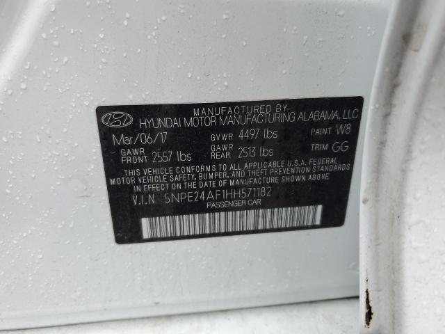 Photo 11 VIN: 5NPE24AF1HH571182 - HYUNDAI SONATA 