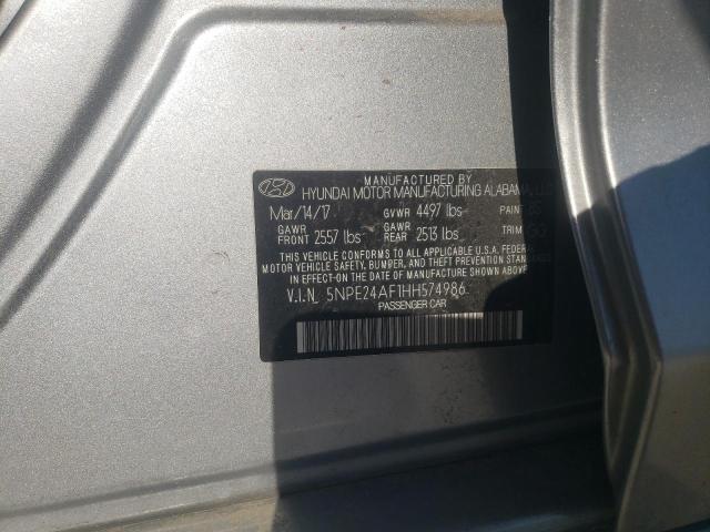 Photo 11 VIN: 5NPE24AF1HH574986 - HYUNDAI SONATA 