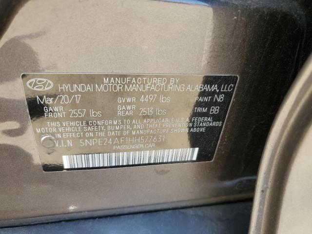 Photo 11 VIN: 5NPE24AF1HH577631 - HYUNDAI SONATA 