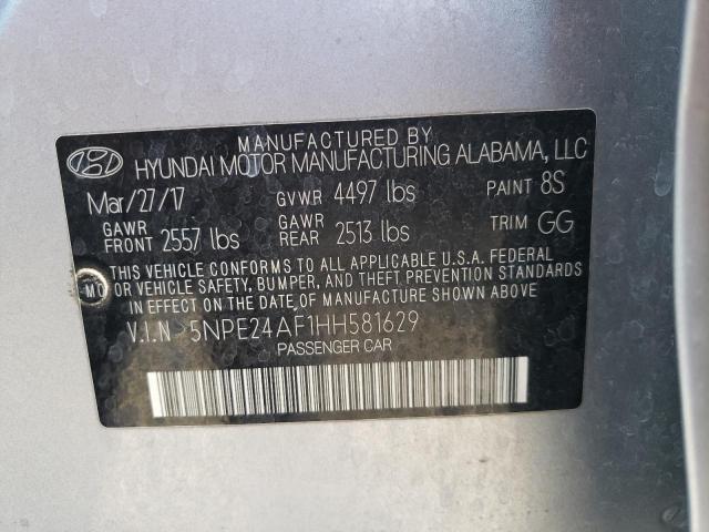 Photo 9 VIN: 5NPE24AF1HH581629 - HYUNDAI SONATA SE 