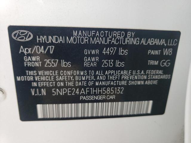 Photo 11 VIN: 5NPE24AF1HH585132 - HYUNDAI SONATA 