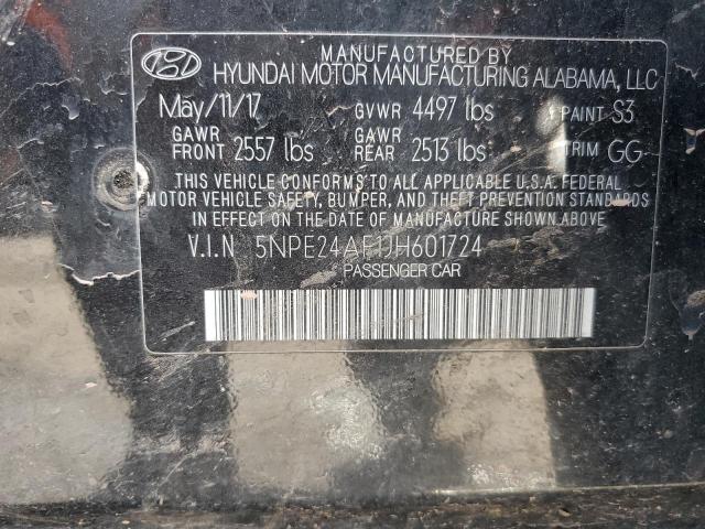 Photo 11 VIN: 5NPE24AF1JH601724 - HYUNDAI SONATA SE 