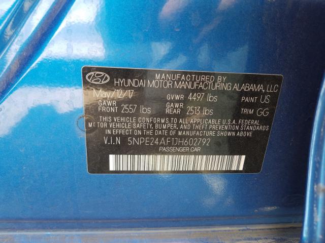 Photo 9 VIN: 5NPE24AF1JH602792 - HYUNDAI SONATA SE 