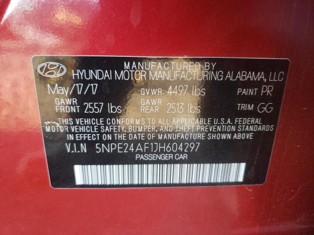 Photo 12 VIN: 5NPE24AF1JH604297 - HYUNDAI SONATA 