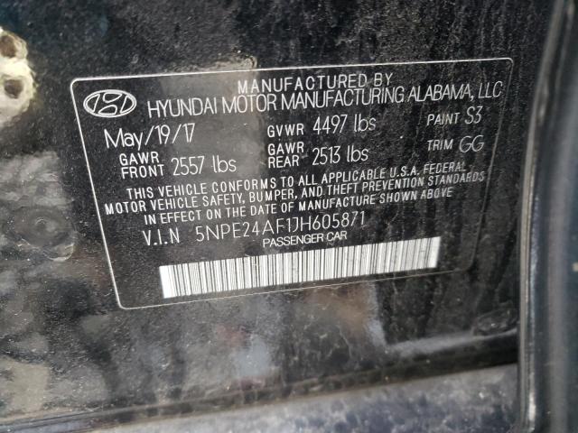 Photo 11 VIN: 5NPE24AF1JH605871 - HYUNDAI SONATA SE 